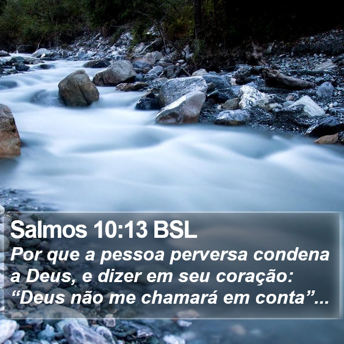 Salmos 10:13 BSL Bible Study