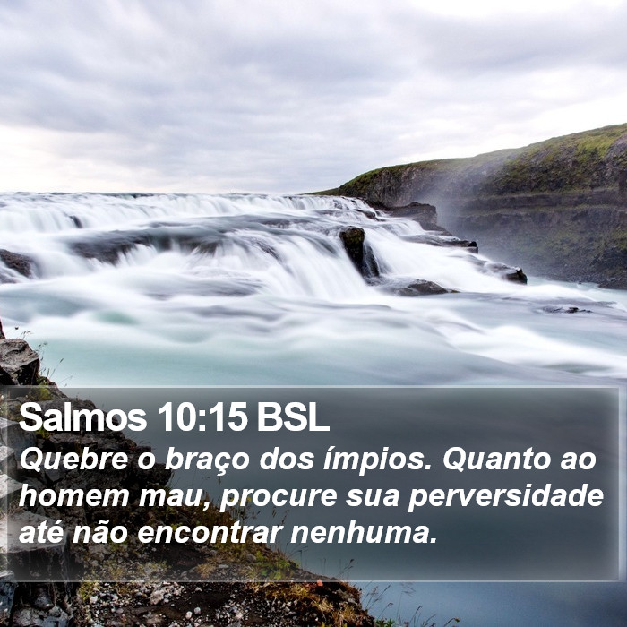 Salmos 10:15 BSL Bible Study