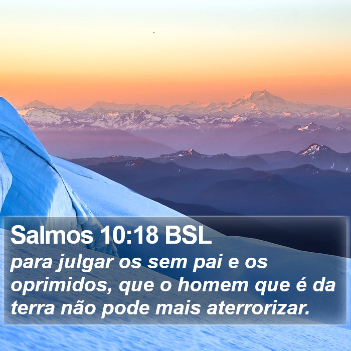 Salmos 10:18 BSL Bible Study