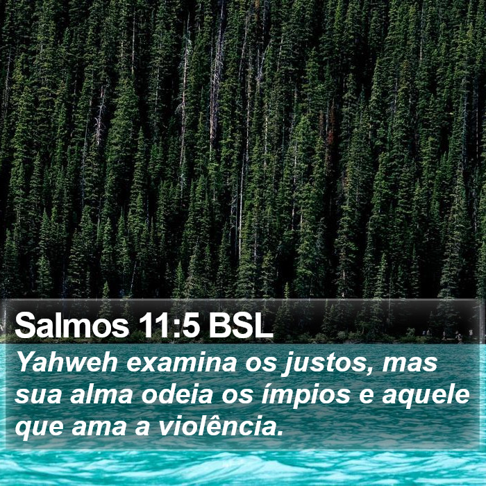 Salmos 11:5 BSL Bible Study