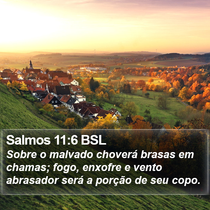 Salmos 11:6 BSL Bible Study