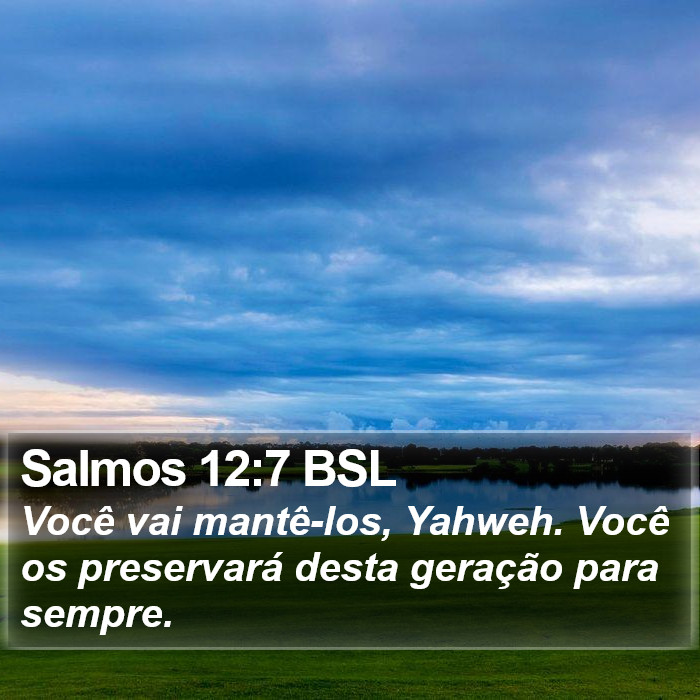 Salmos 12:7 BSL Bible Study