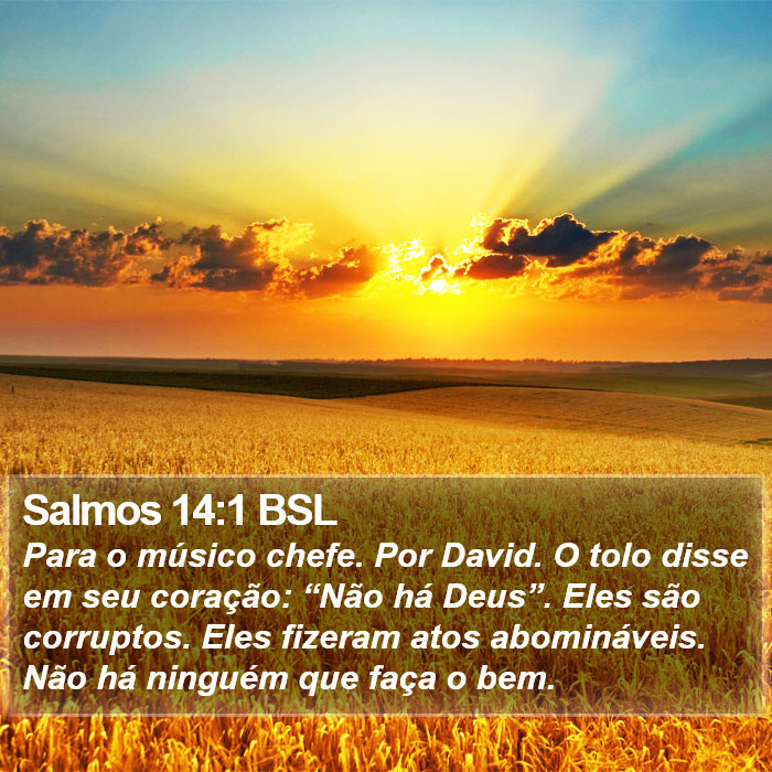 Salmos 14:1 BSL Bible Study