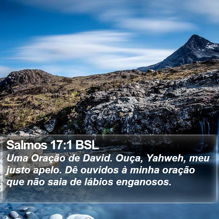 Salmos 17:1 BSL Bible Study