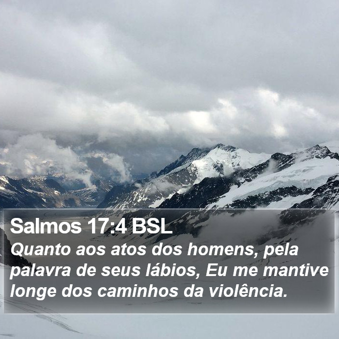 Salmos 17:4 BSL Bible Study