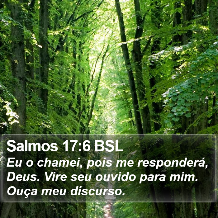 Salmos 17:6 BSL Bible Study