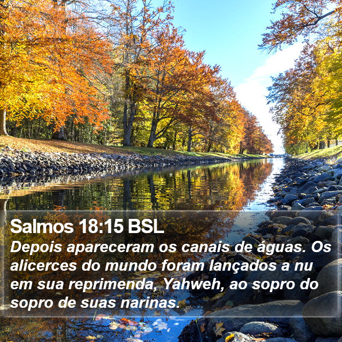 Salmos 18:15 BSL Bible Study