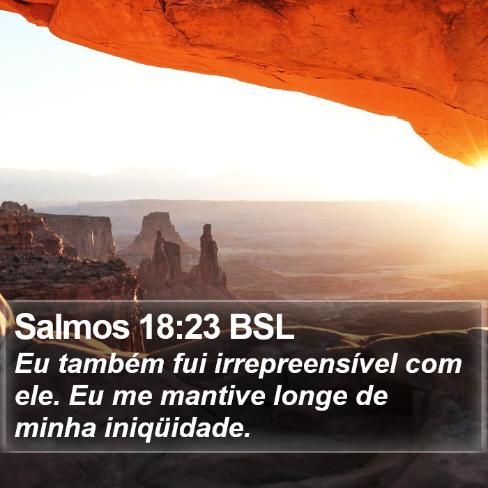 Salmos 18:23 BSL Bible Study