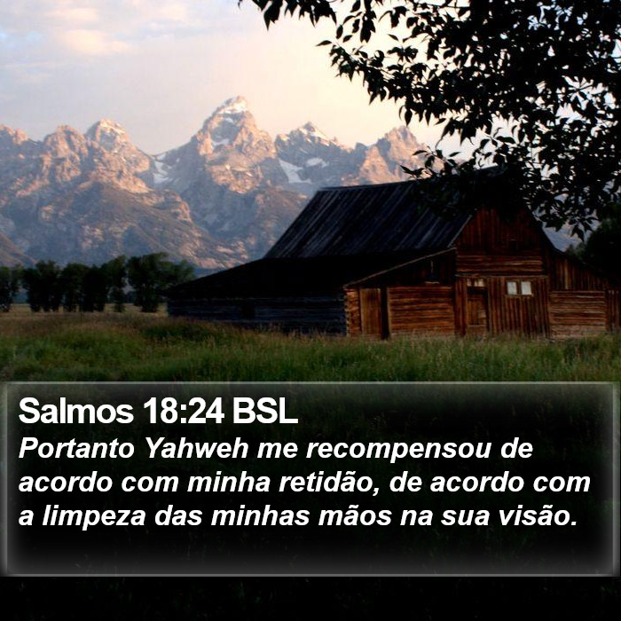 Salmos 18:24 BSL Bible Study