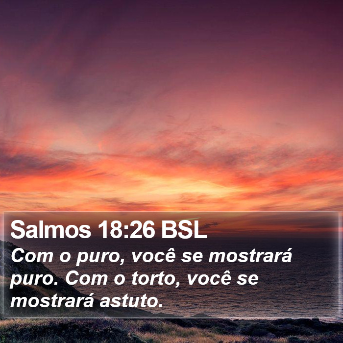 Salmos 18:26 BSL Bible Study