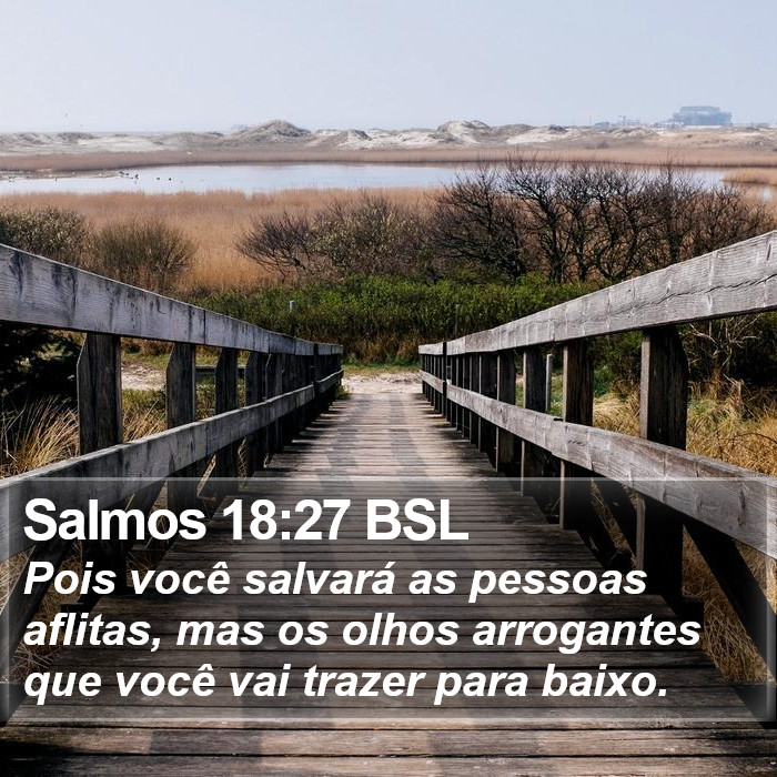 Salmos 18:27 BSL Bible Study