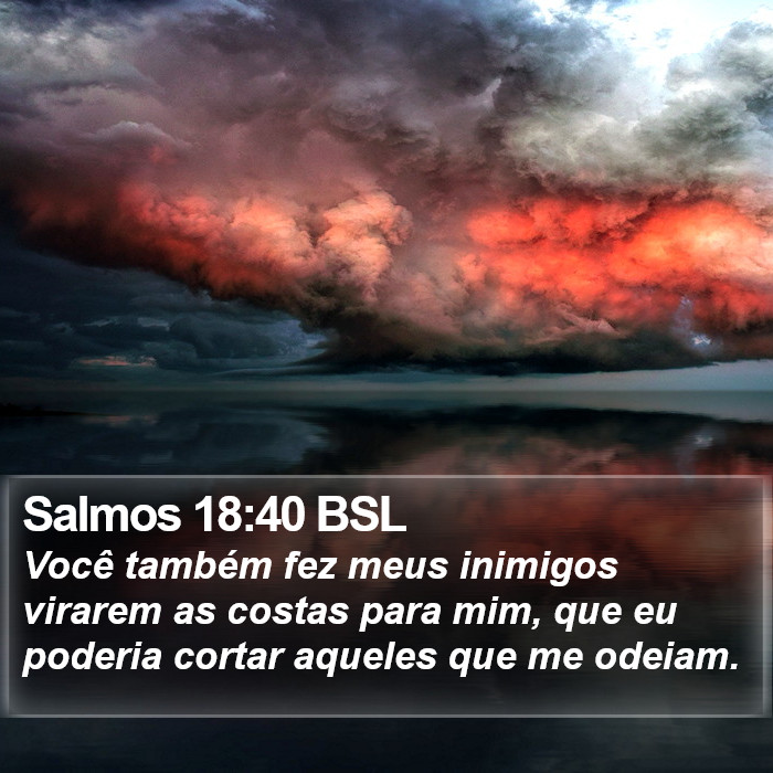 Salmos 18:40 BSL Bible Study