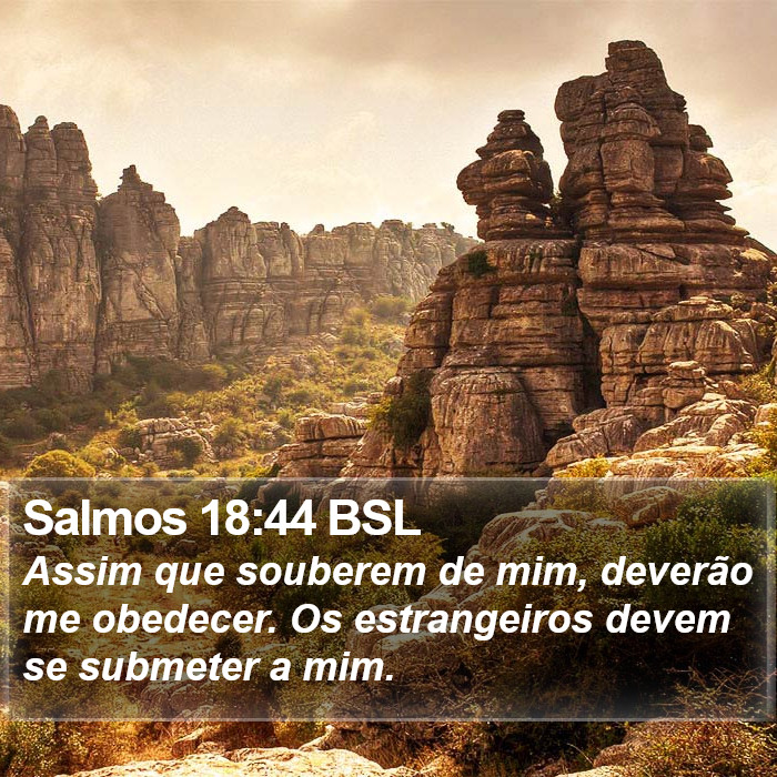 Salmos 18:44 BSL Bible Study