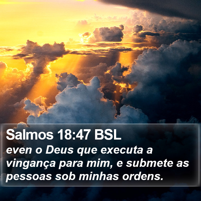 Salmos 18:47 BSL Bible Study