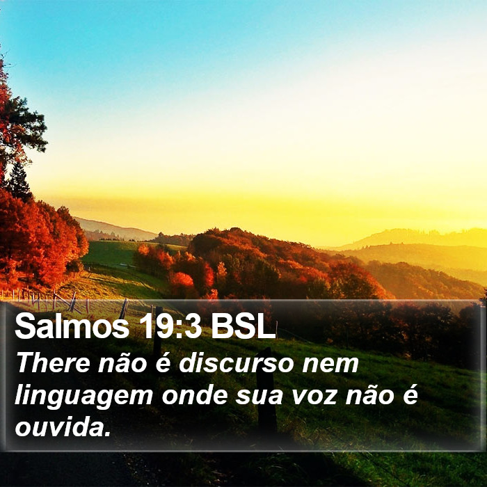 Salmos 19:3 BSL Bible Study