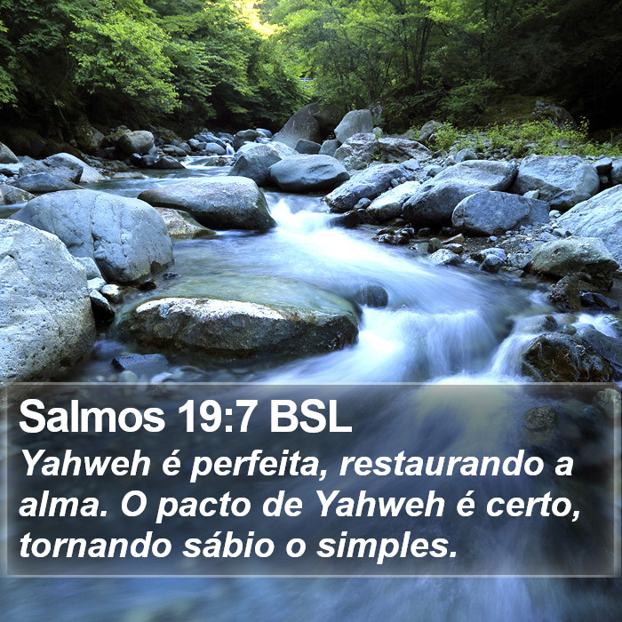 Salmos 19:7 BSL Bible Study