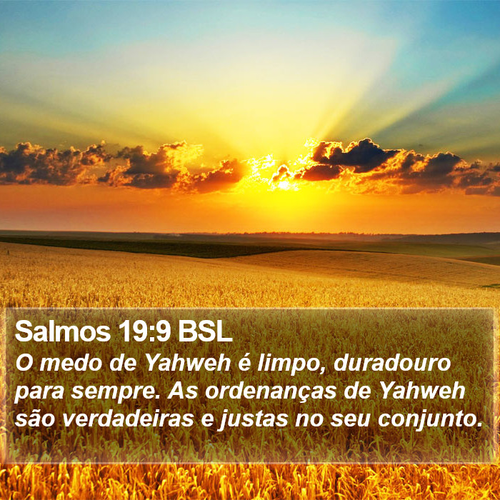 Salmos 19:9 BSL Bible Study