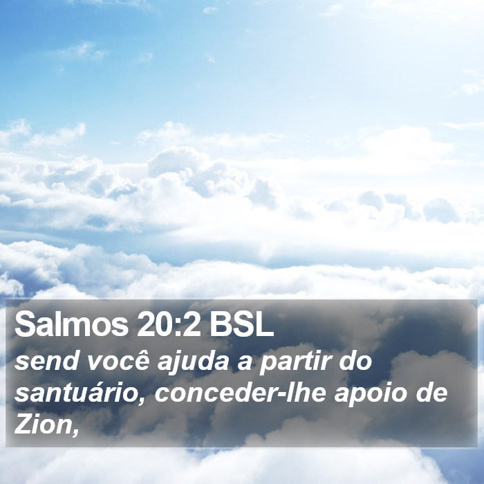 Salmos 20:2 BSL Bible Study