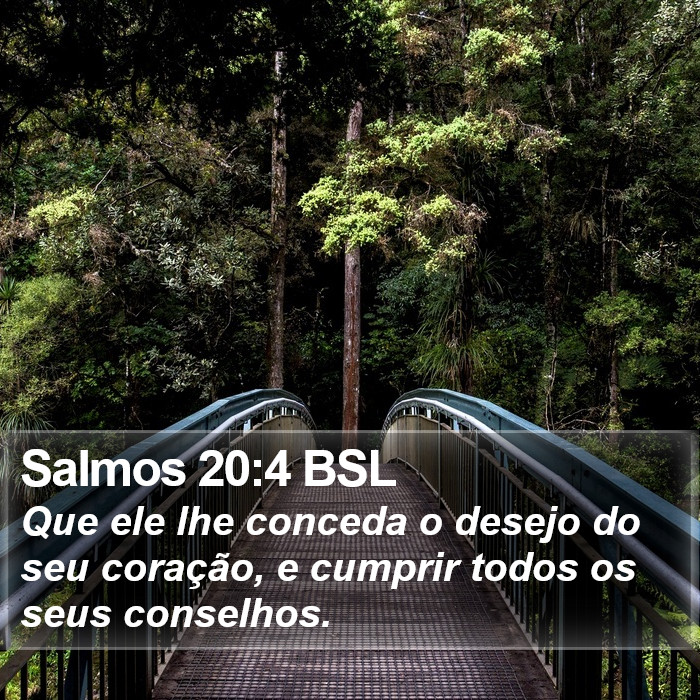Salmos 20:4 BSL Bible Study