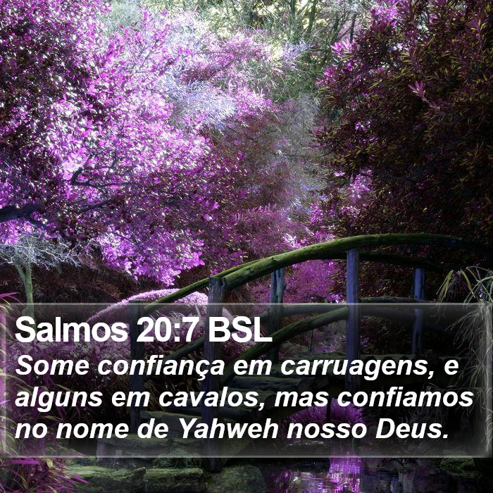 Salmos 20:7 BSL Bible Study