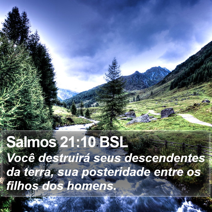 Salmos 21:10 BSL Bible Study