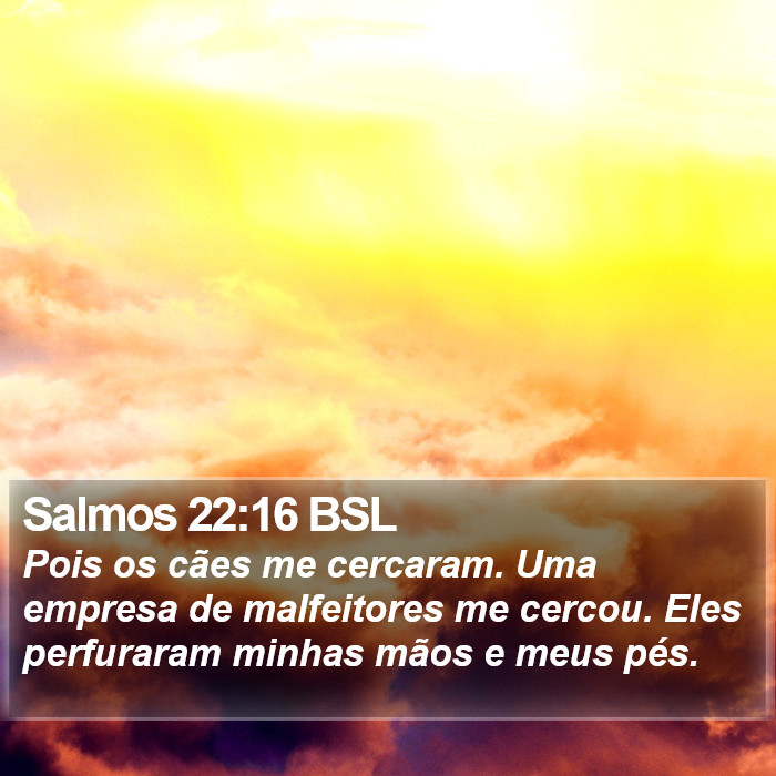 Salmos 22:16 BSL Bible Study