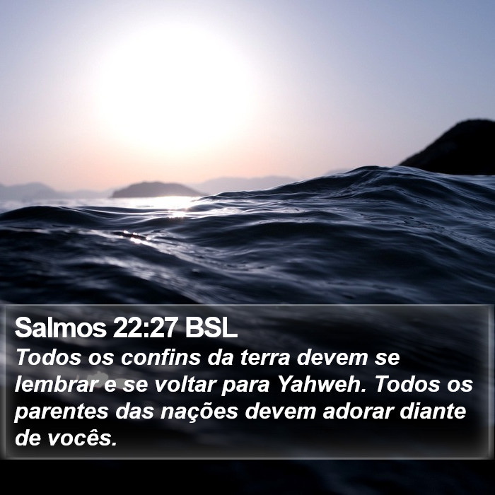 Salmos 22:27 BSL Bible Study