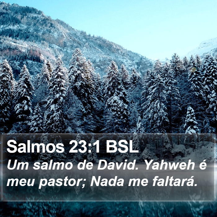 Salmos 23:1 BSL Bible Study