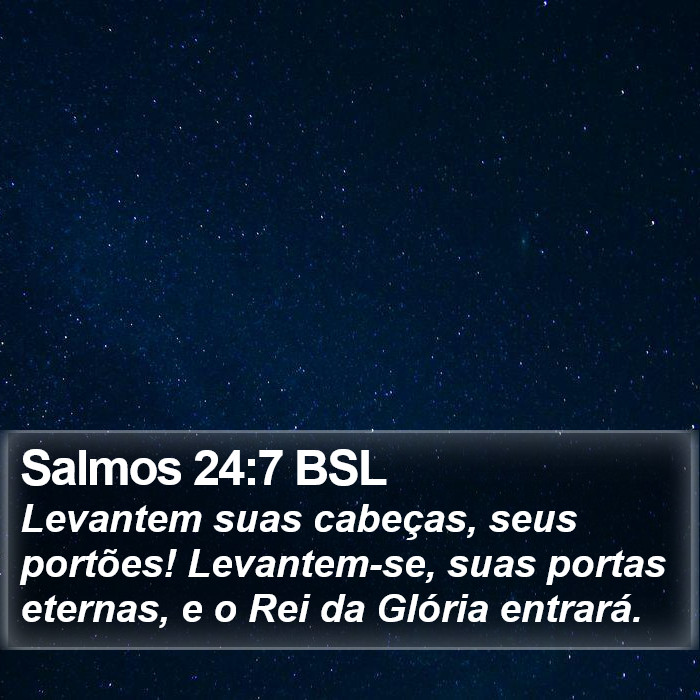 Salmos 24:7 BSL Bible Study