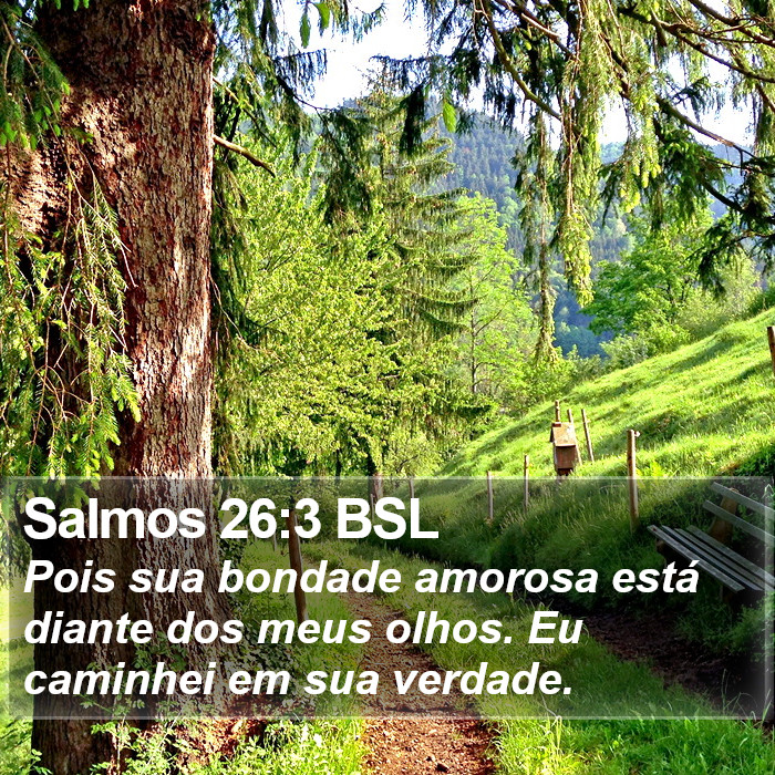 Salmos 26:3 BSL Bible Study