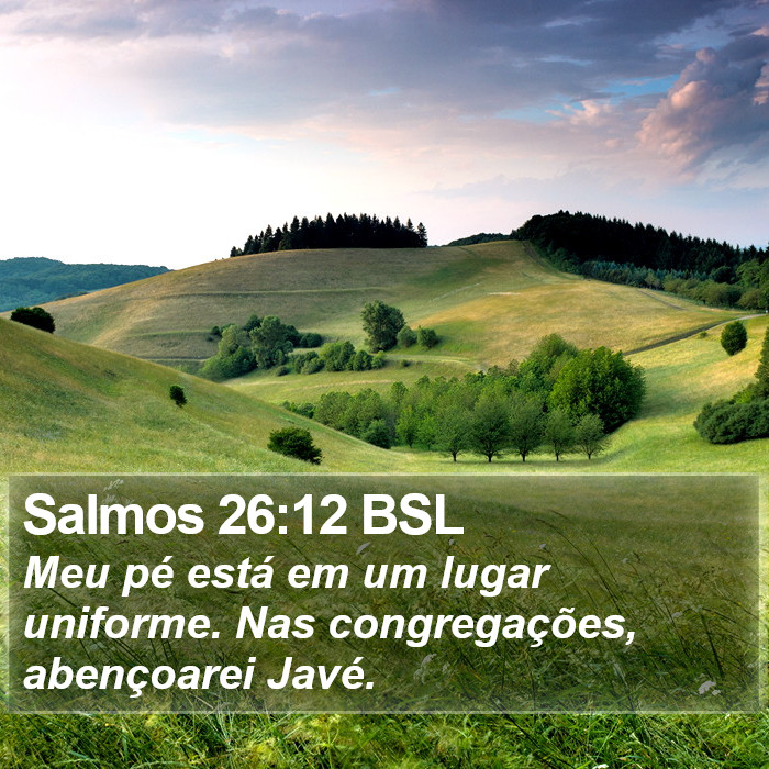 Salmos 26:12 BSL Bible Study