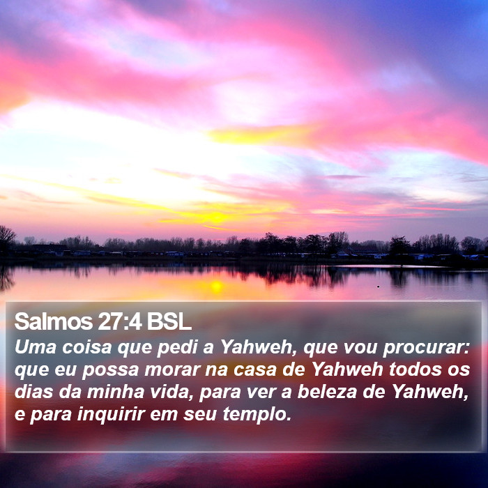 Salmos 27:4 BSL Bible Study