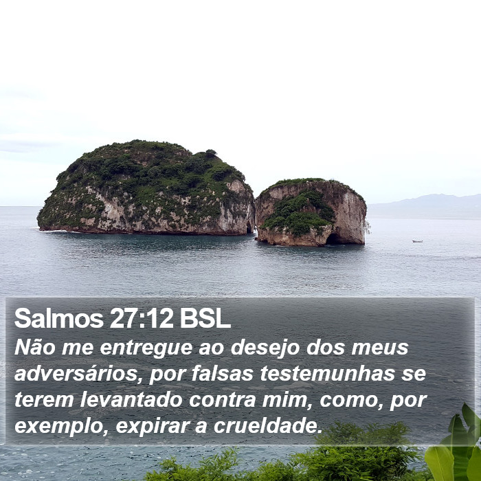 Salmos 27:12 BSL Bible Study