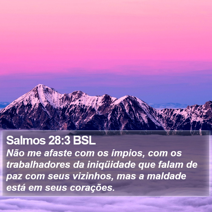 Salmos 28:3 BSL Bible Study