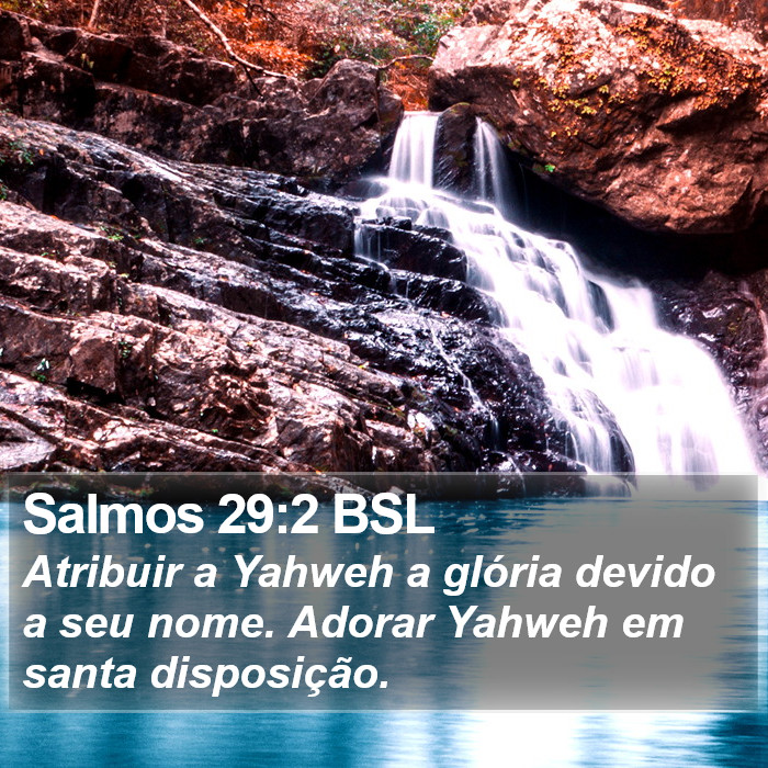 Salmos 29:2 BSL Bible Study