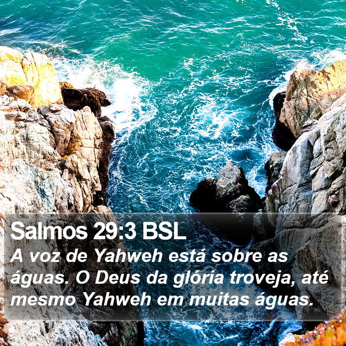 Salmos 29:3 BSL Bible Study