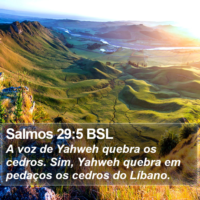 Salmos 29:5 BSL Bible Study