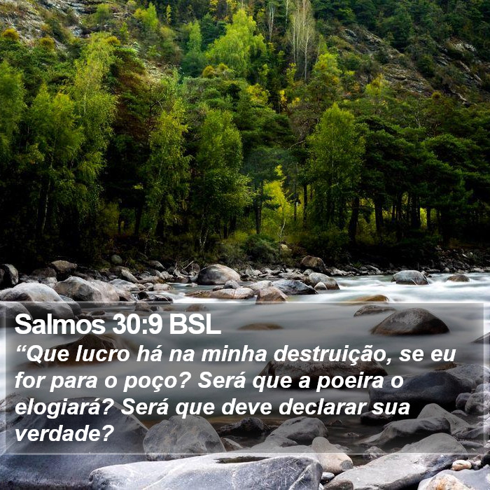 Salmos 30:9 BSL Bible Study