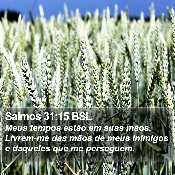 Salmos 31:15 BSL Bible Study