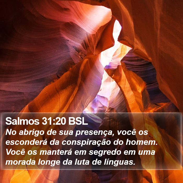 Salmos 31:20 BSL Bible Study