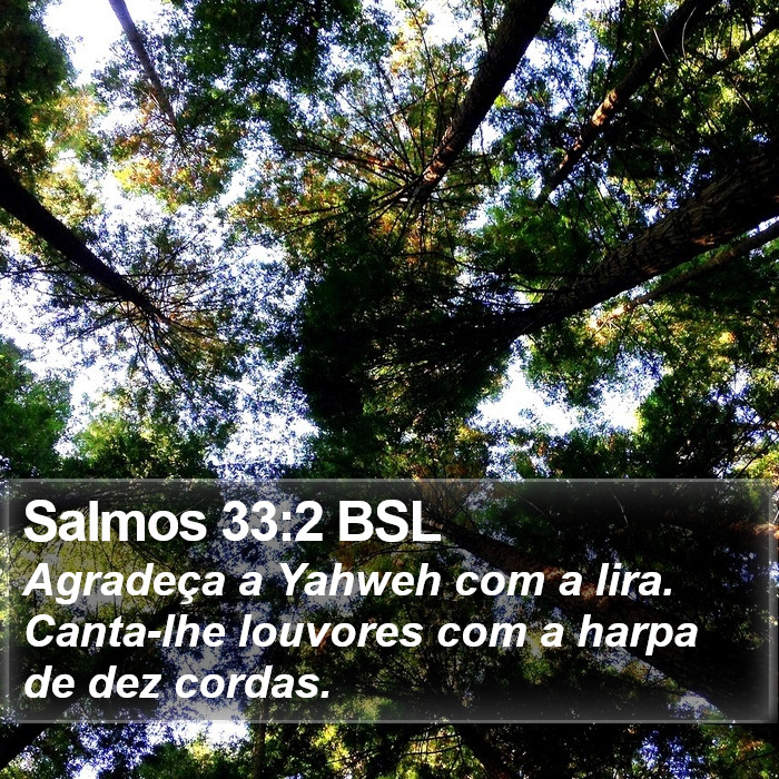 Salmos 33:2 BSL Bible Study