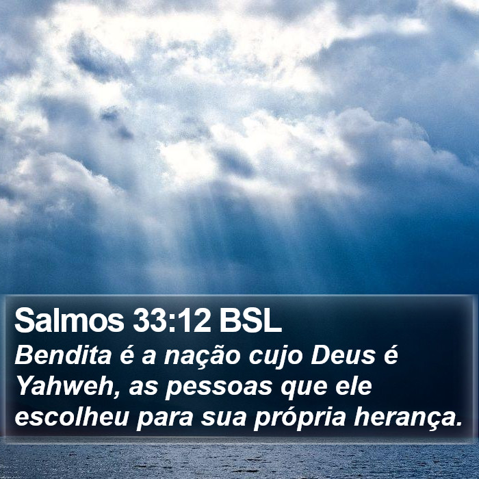 Salmos 33:12 BSL Bible Study