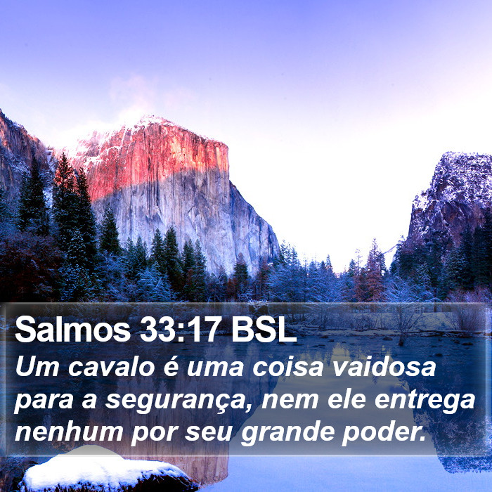 Salmos 33:17 BSL Bible Study