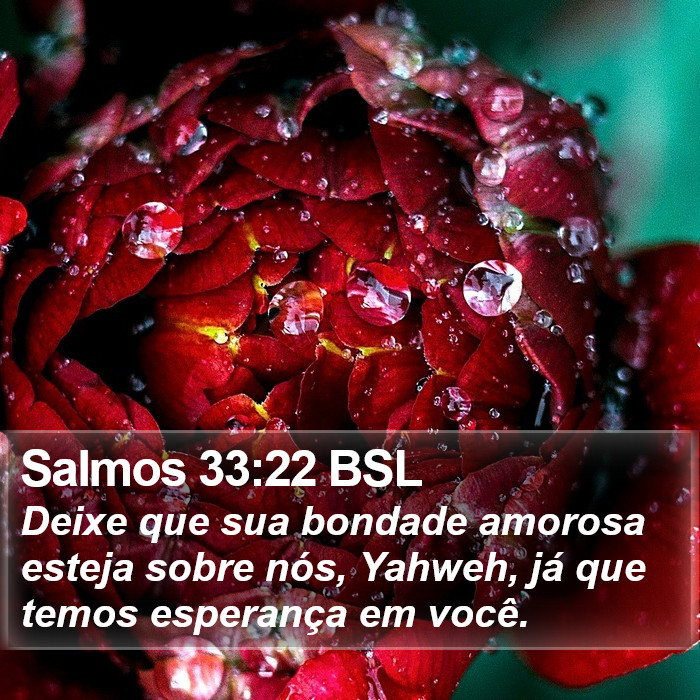 Salmos 33:22 BSL Bible Study
