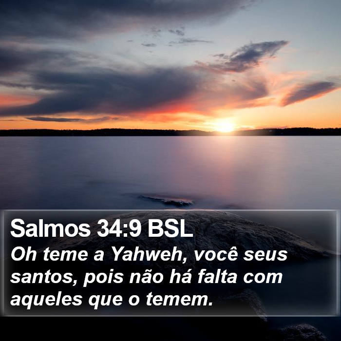 Salmos 34:9 BSL Bible Study