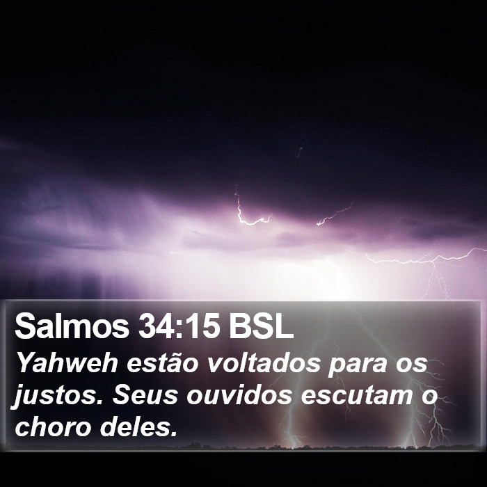 Salmos 34:15 BSL Bible Study