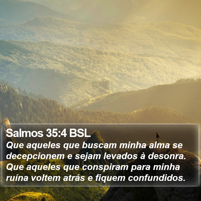 Salmos 35:4 BSL Bible Study
