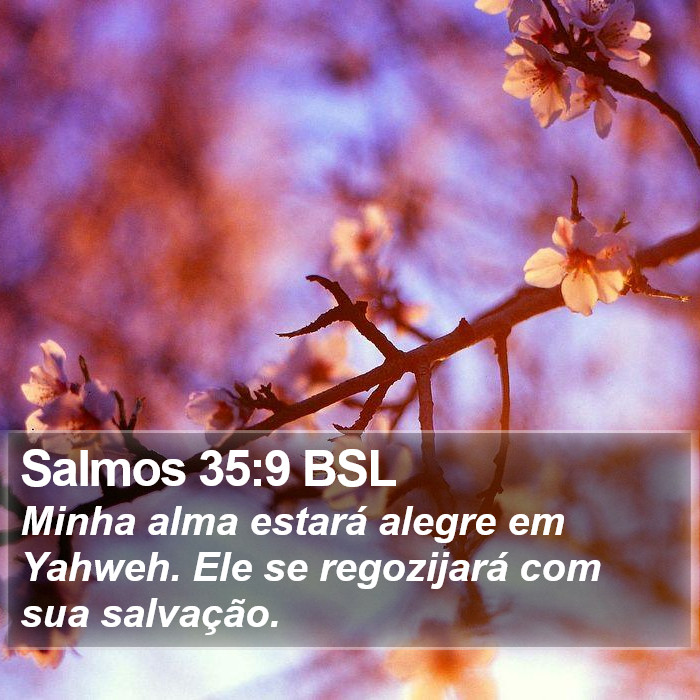 Salmos 35:9 BSL Bible Study