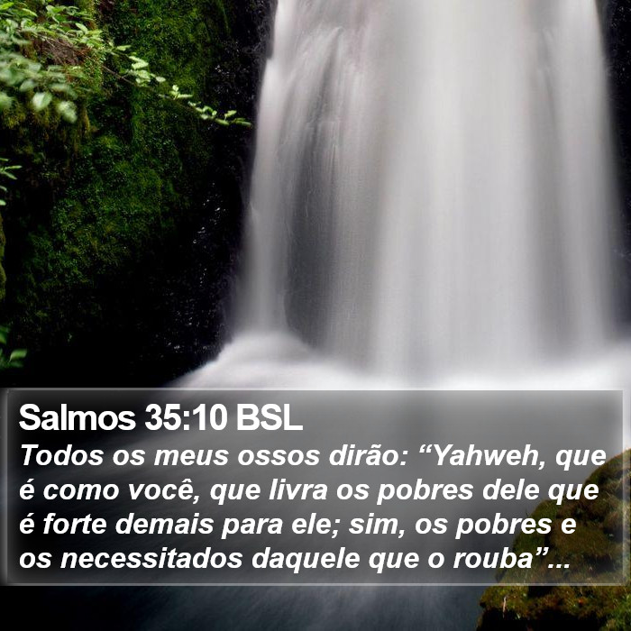 Salmos 35:10 BSL Bible Study