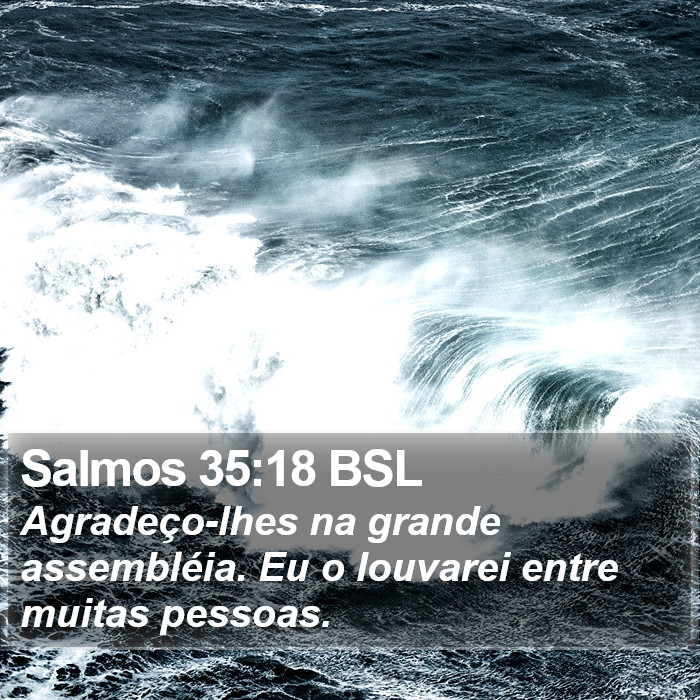 Salmos 35:18 BSL Bible Study